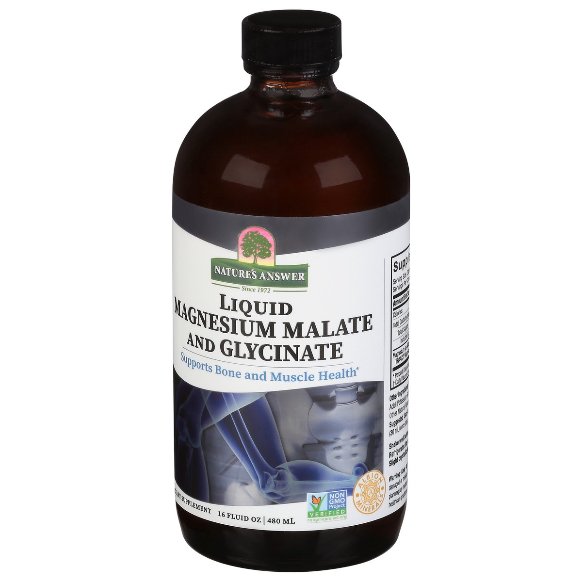 slide 3 of 13, Nature's Answer Liquid Magnesium Malate and Glycinate 16 fl oz, 16 fl oz