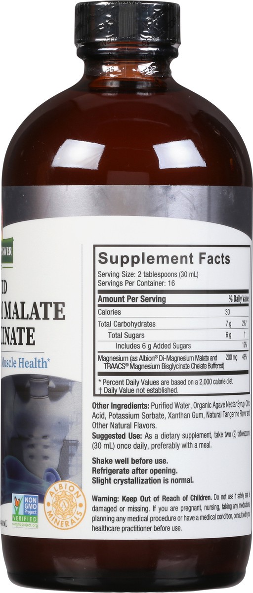 slide 4 of 13, Nature's Answer Liquid Magnesium Malate and Glycinate 16 fl oz, 16 fl oz