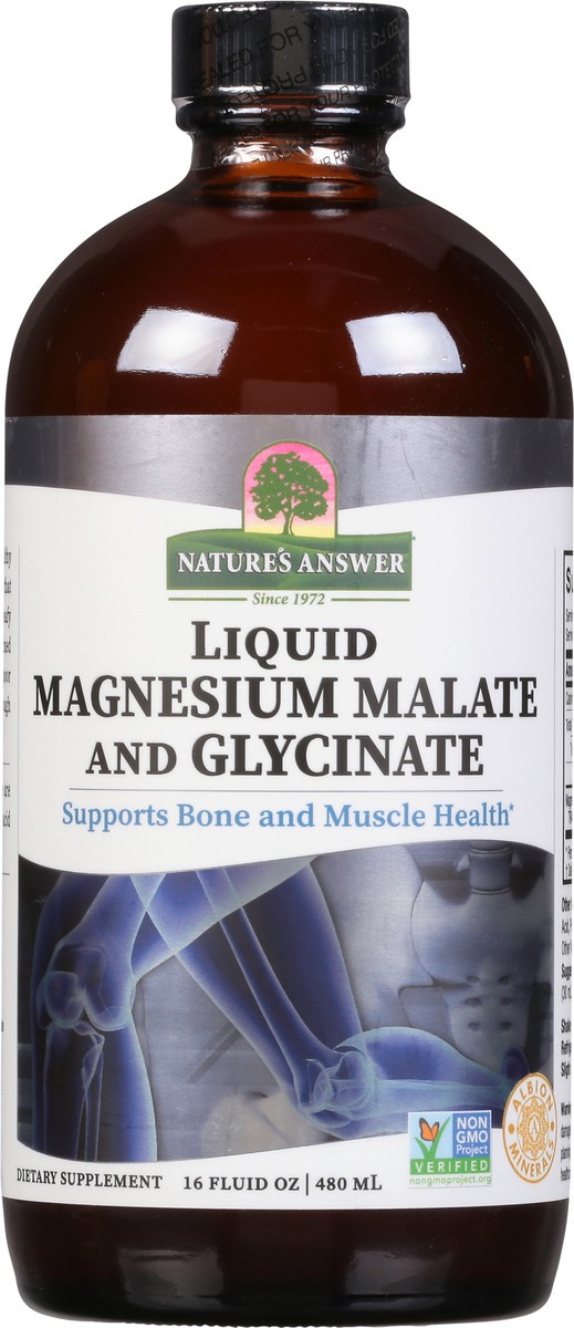 slide 6 of 13, Nature's Answer Liquid Magnesium Malate and Glycinate 16 fl oz, 16 fl oz