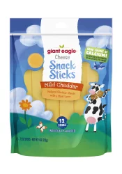 Giant Eagle Mild Cheddar Cheese Sticks - 9 oz