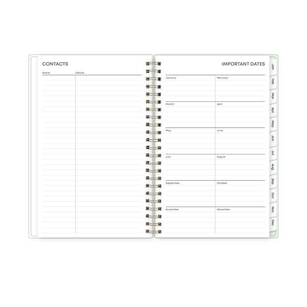 slide 5 of 7, 2025 Blue Sky Weekly/Monthly Planning Calendar, 5"" X 8"", Delancy, January 2025 To December 2025, 148919, 1 ct