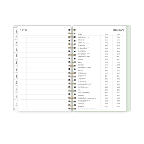 slide 4 of 7, 2025 Blue Sky Weekly/Monthly Planning Calendar, 5"" X 8"", Delancy, January 2025 To December 2025, 148919, 1 ct