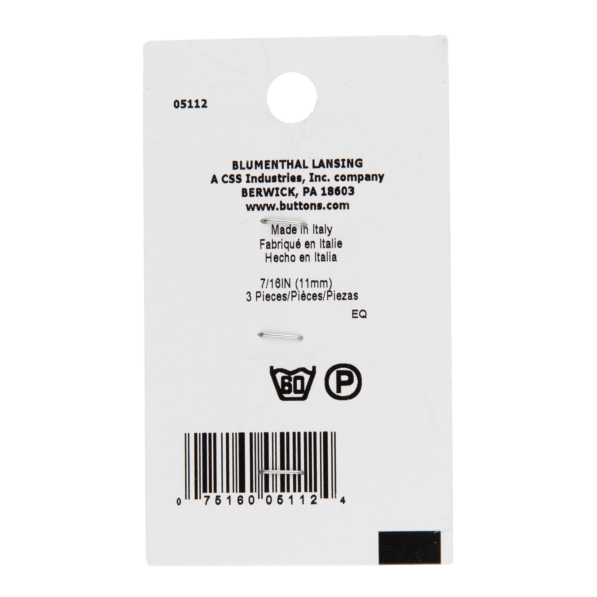 slide 3 of 3, Blumenthal Lansing Lamode 7/16" Pearlescent White Heart Buttons, 3ct., 3 ct