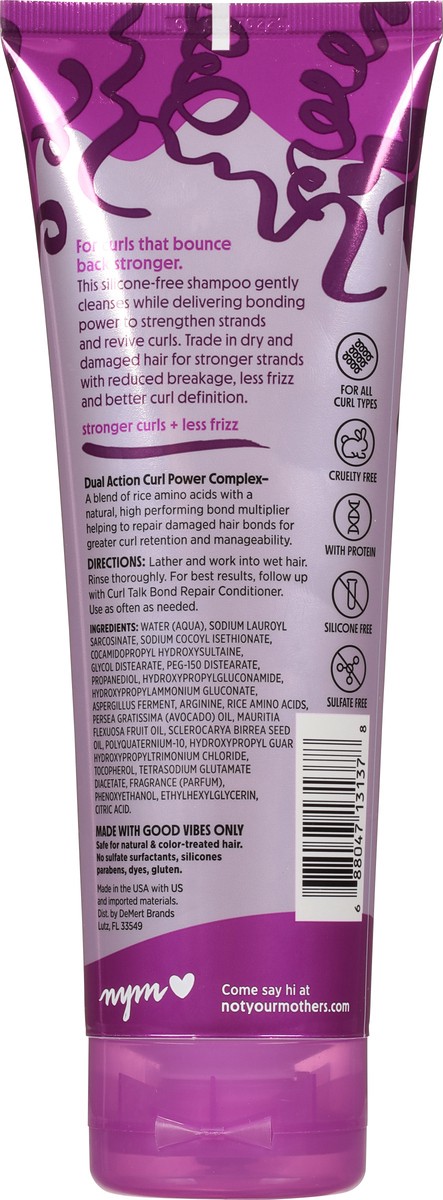 slide 9 of 9, Not Your Mother's Curl Talk Bond Building Shampoo 8 fl oz, 8 fl oz