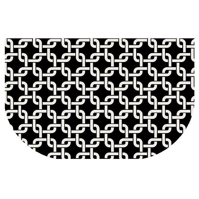 slide 1 of 1, The Softer Side by Weather Guard Interlink Kitchen Mat - Black, 24 in x 40 in