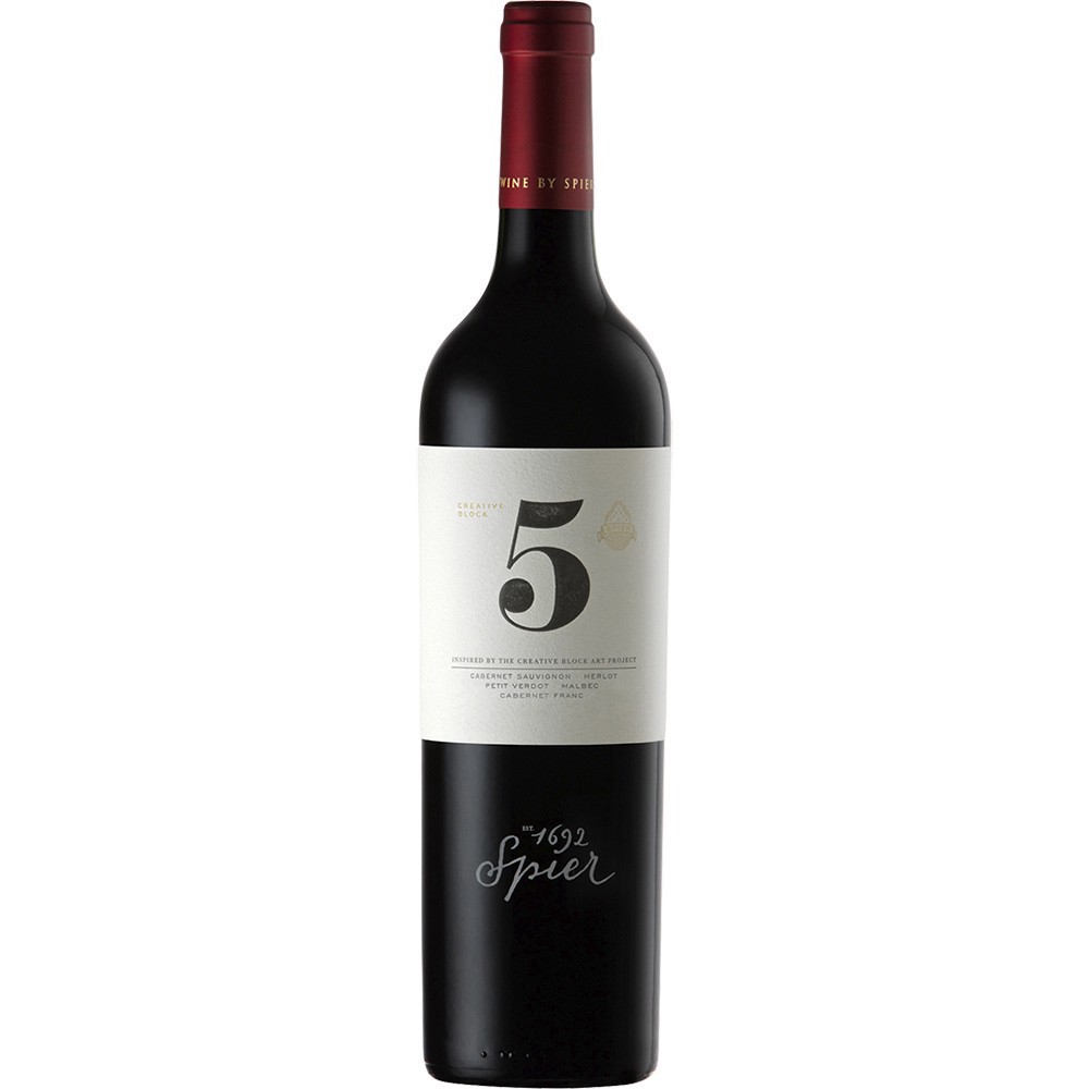 slide 1 of 1, Spier Creative Block #5 Red Blend, 750 ml