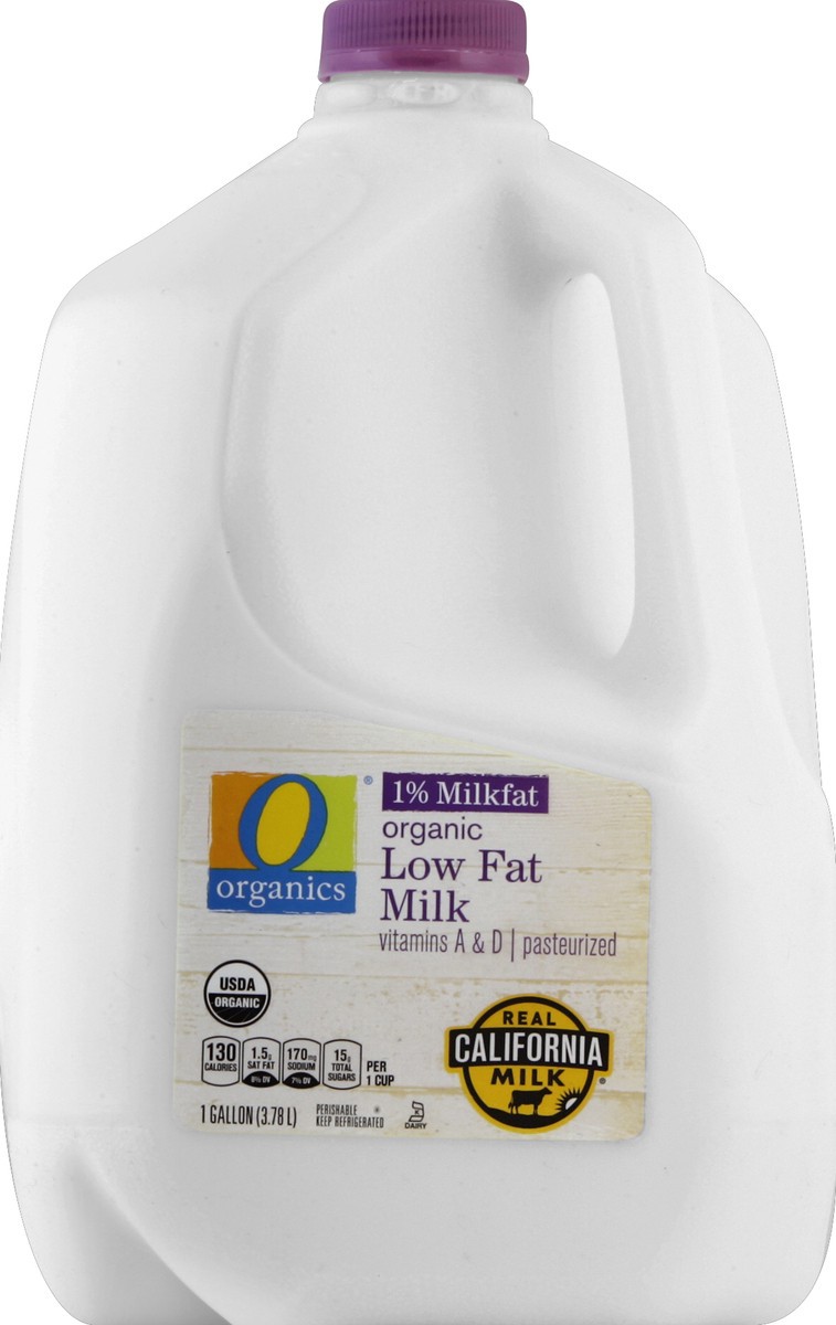 slide 4 of 6, O Organics Organic Low Fat 1% Milk, 1 gal