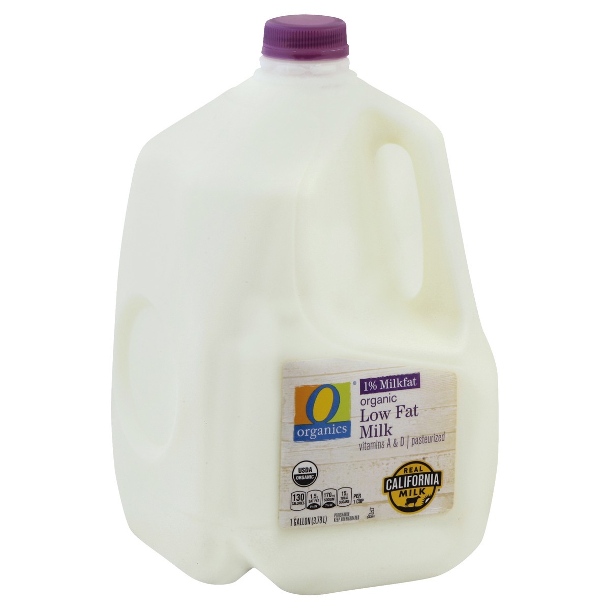 slide 2 of 6, O Organics Organic Low Fat 1% Milk, 1 gal