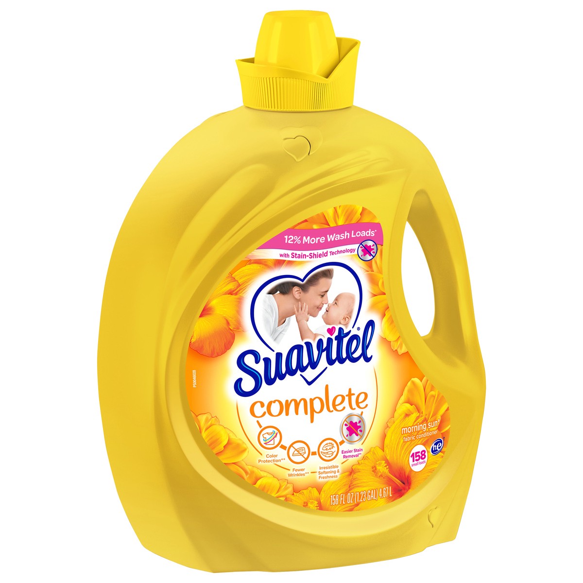 slide 5 of 11, Suavitel Complete Liquid Fabric Conditioner, Laundry Fabric Softener with Fabric Protection Technology, Morning Sun, 158 Oz., Enough Liquid For 158 Small Loads, 158 fl oz