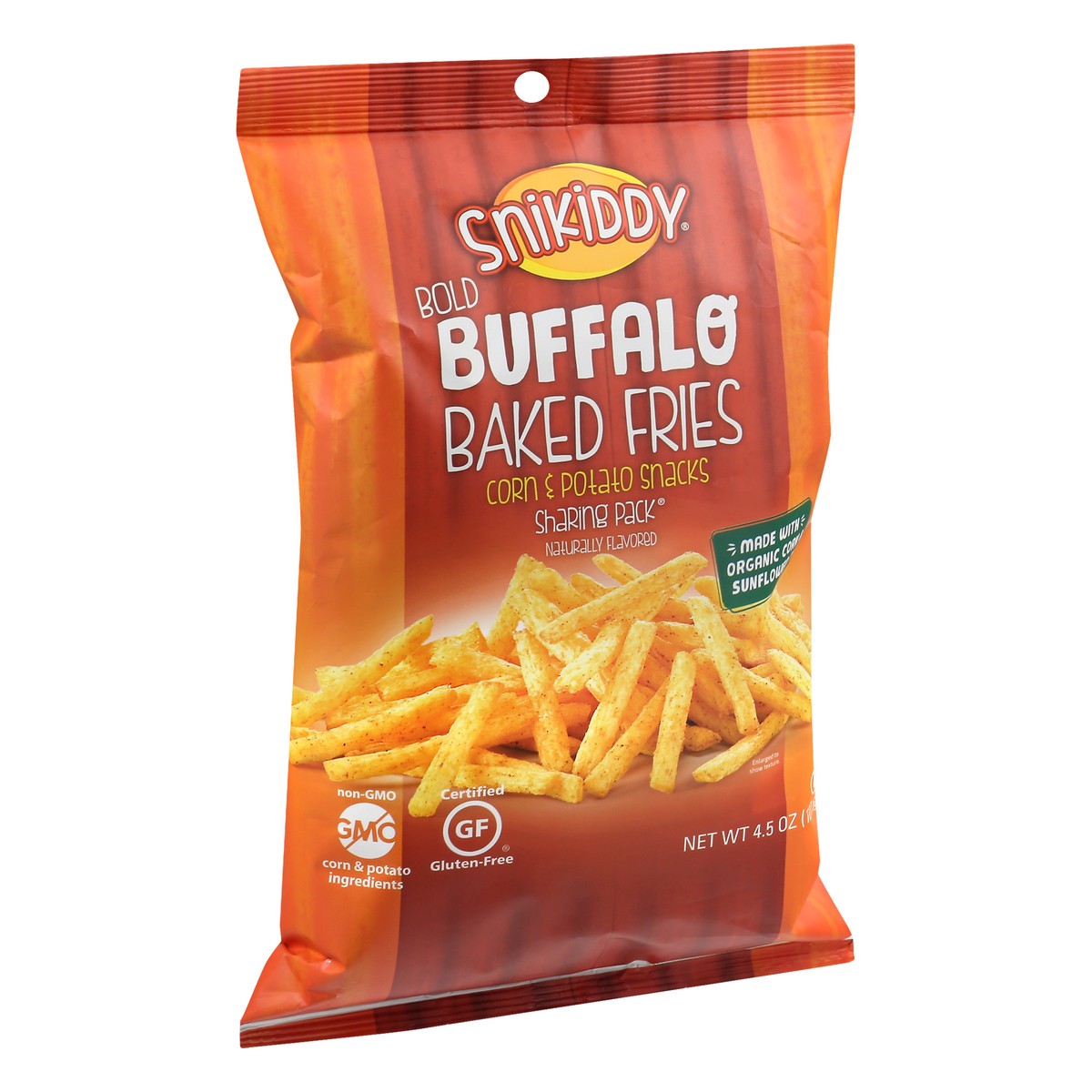 slide 2 of 9, Snikiddy Sharing Pack Bold Buffalo Baked Fries 4.5 oz, 4.5 oz