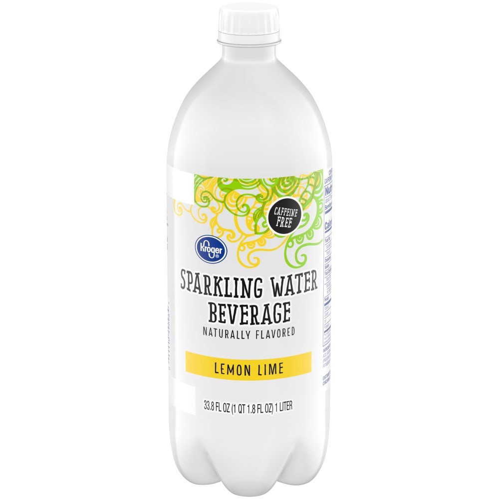 slide 2 of 3, Kroger Lemon Lime Sparkling Water - 1 liter, 1 liter