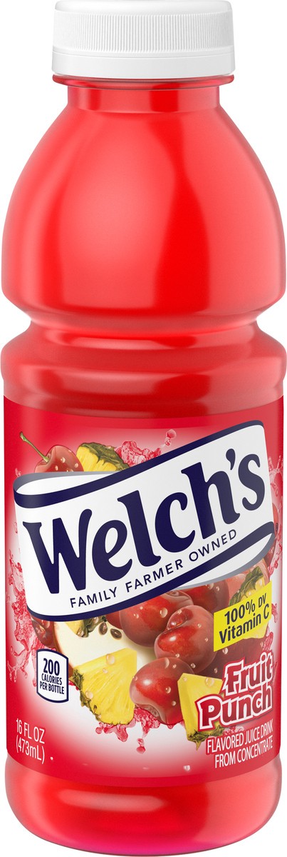 slide 3 of 5, Welch's Fruit Punch Juice Drink, 16 fl oz On-the-Go Bottle, 16 oz