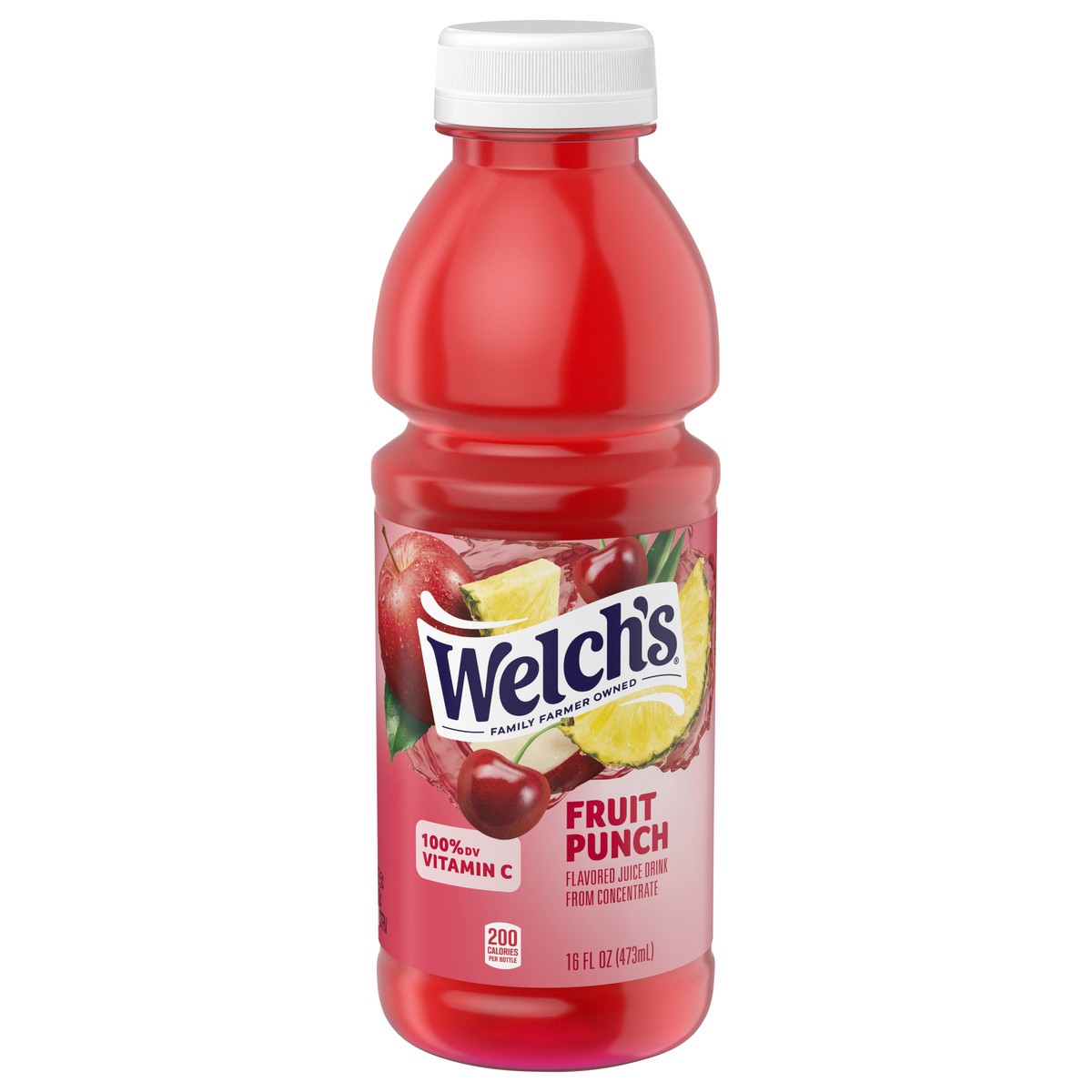 slide 1 of 5, Welch's Fruit Punch Juice Drink, 16 fl oz On-the-Go Bottle, 16 oz