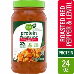 Simple Truth® Protein Roasted Red Pepper and Lentil Meatless Soup
