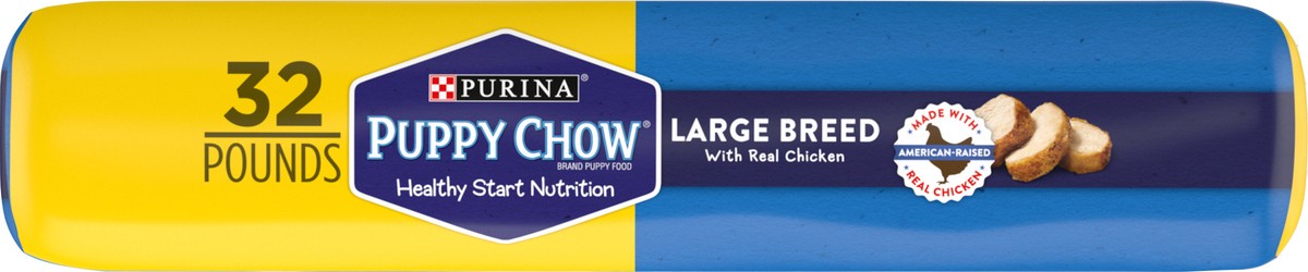 slide 9 of 9, Purina Puppy Chow High Protein Large Breed Dry Puppy Food, With Real Chicken, 32 lb