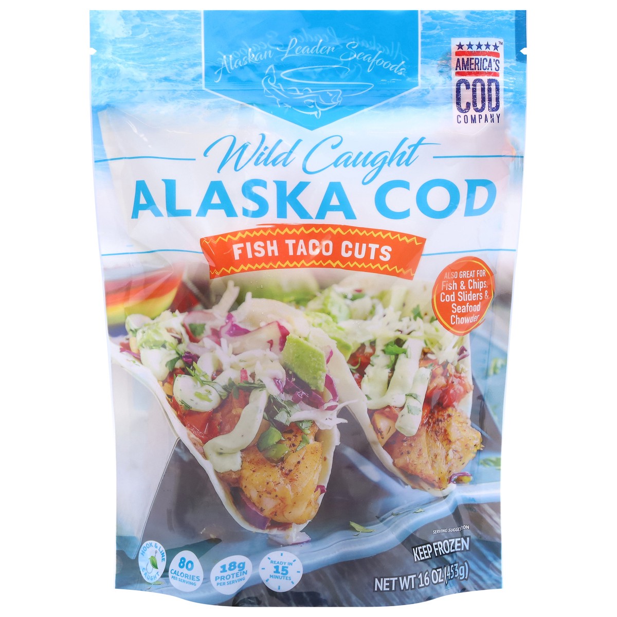 slide 1 of 14, Alaskan Leader Seafoods Alaska Cod Wild Caught Fish Taco Cuts 16 oz, 16 oz