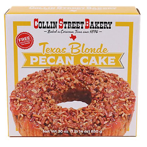 slide 1 of 1, Whs Reg Texas Blonde Pecan Cake Box Collin Street Bakery - Each, 1 ct