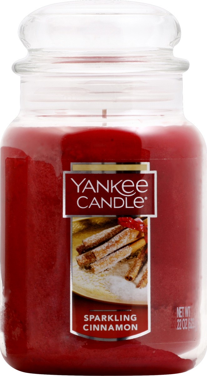 slide 4 of 6, Yankee Candle Classic 22oz 'SPARKLING CINAMMON CHRISTMAS COOKIE' Original Large Jar - Yankee Candle, 22 oz