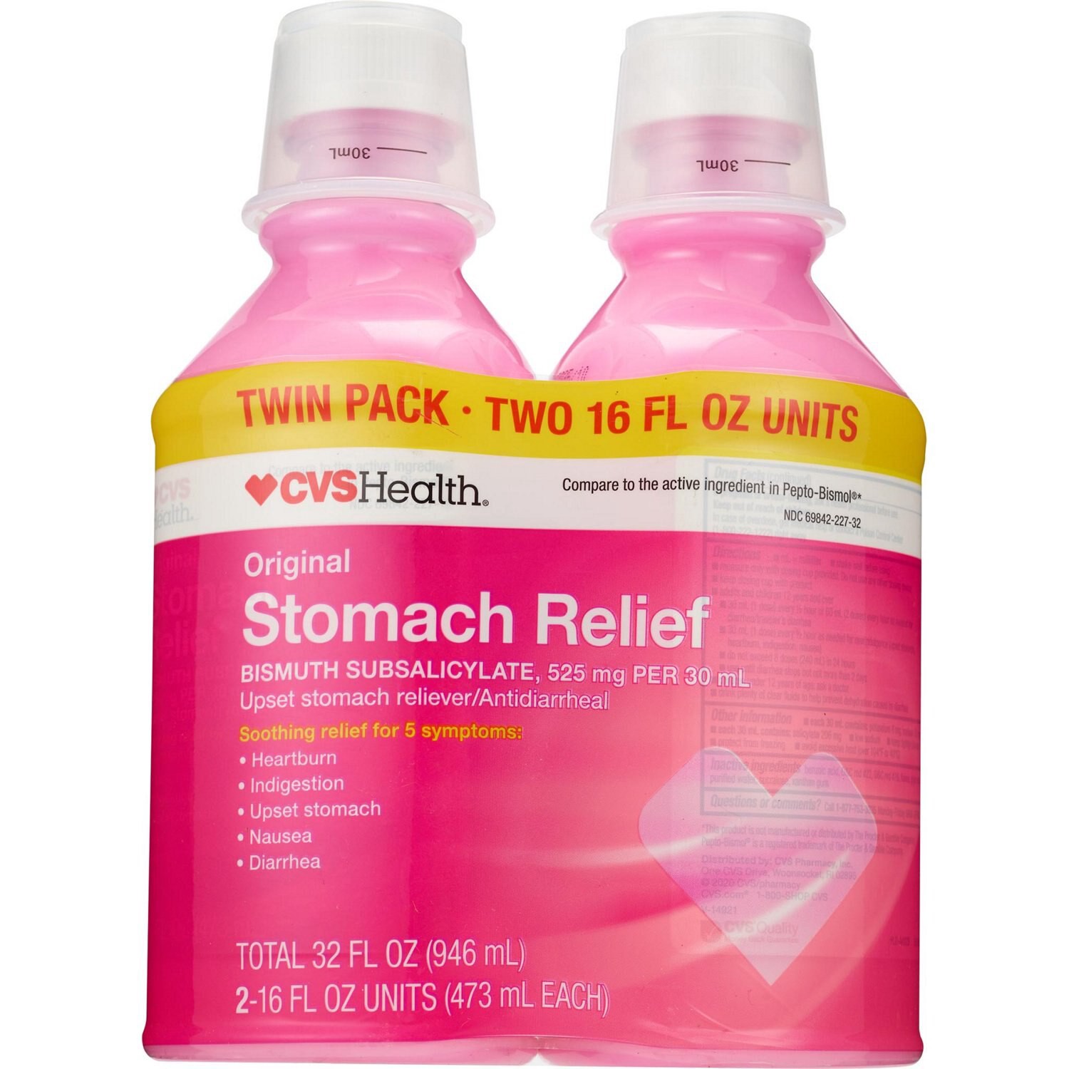 slide 1 of 3, CVS Health Original Stomach Relief Twin Pack, 32 Oz, 1 ct