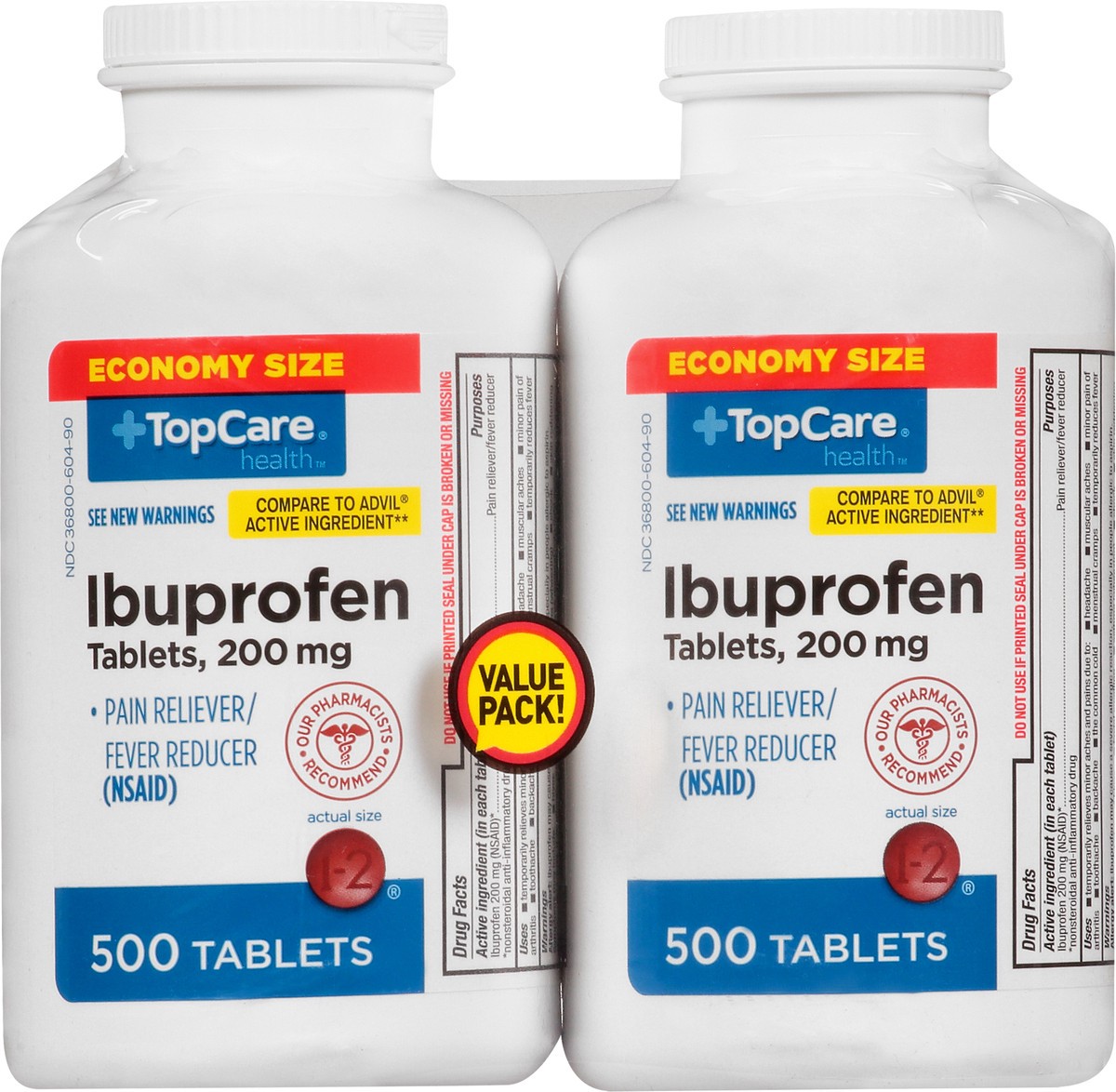 slide 5 of 12, TopCare Health Value Pack 200 mg Ibuprofen Value Size 2 ea, 1000 ct