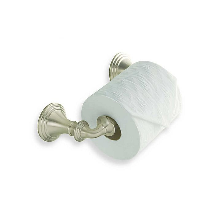 slide 1 of 1, Kohler Devonshire Wall Mount Toilet Tissue Holder - Brushed Nickel, 1 ct