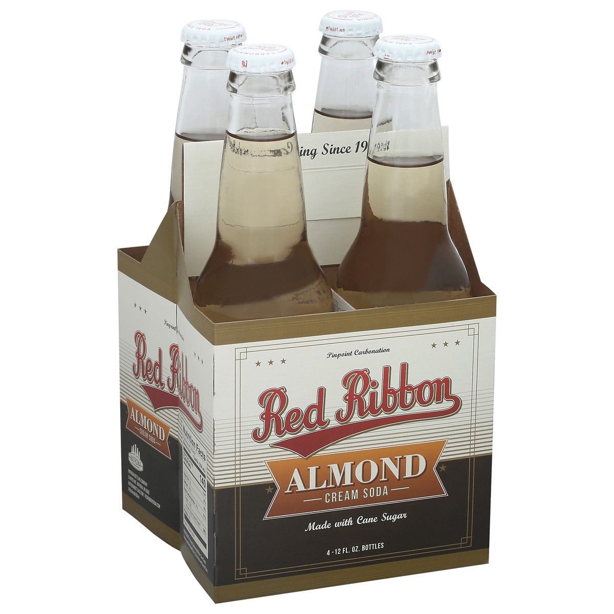 slide 8 of 9, Red Ribbon Almond Cream Soda Bottle - 48 oz, 4 ct; 12 oz