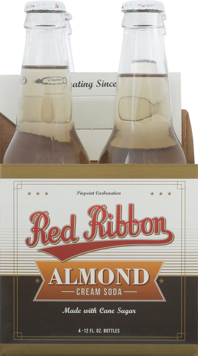 slide 9 of 9, Red Ribbon Almond Cream Soda Bottle - 48 oz, 4 ct; 12 oz