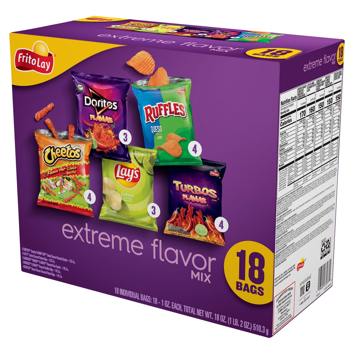 slide 3 of 11, Frito-Lay Extreme Flavor Mix, 18 ct