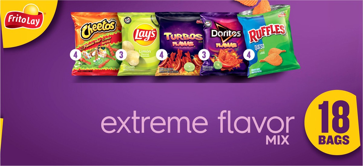 slide 2 of 11, Frito-Lay Extreme Flavor Mix, 18 ct