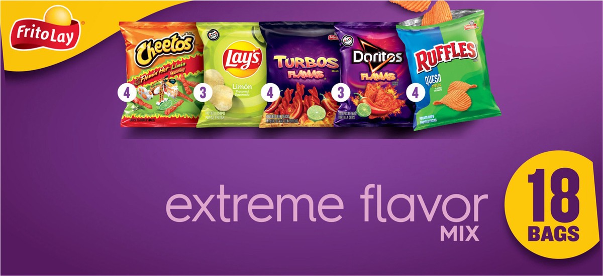 slide 5 of 11, Frito-Lay Extreme Flavor Mix, 18 ct