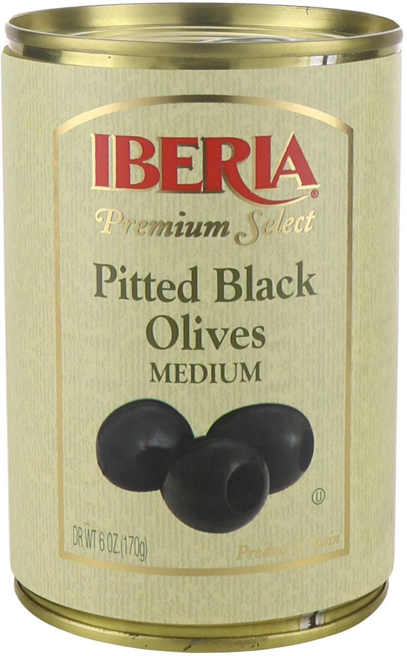 slide 1 of 1, Iberia Pitted Black Olives, 1 ct