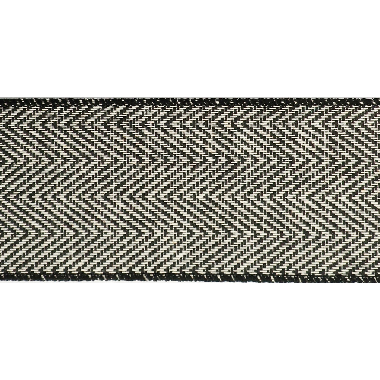 slide 3 of 4, 2.5" X 25ft. Herringbone Wired Ribbon By Celebrate It, 2.5 in x 25 ft