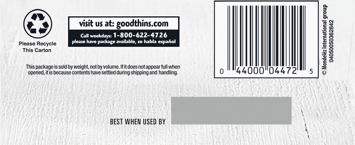 slide 3 of 9, GOOD THiNS Sea Salt & Pepper Rice Snacks Gluten Free Crackers, 3.5 oz, 3.5 oz