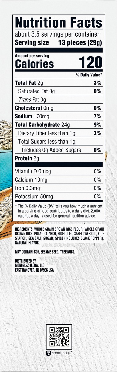 slide 2 of 9, GOOD THiNS Sea Salt & Pepper Rice Snacks Gluten Free Crackers, 3.5 oz, 3.5 oz