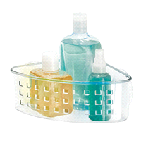 slide 3 of 9, InterDesign Suction Corner Basket 1 ea, 1 ct