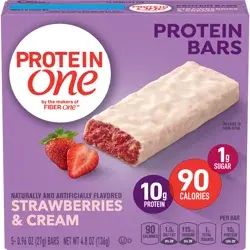 Protein One 90 Calorie Keto Protein Bars, Strawberries and Cream, 5 ct