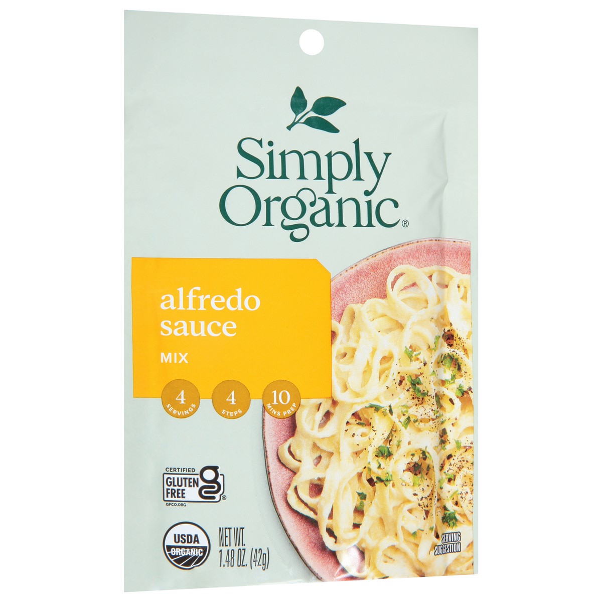 slide 3 of 9, Simply Organic Alfedo Sauce Mix 1.48 oz, 1.48 oz