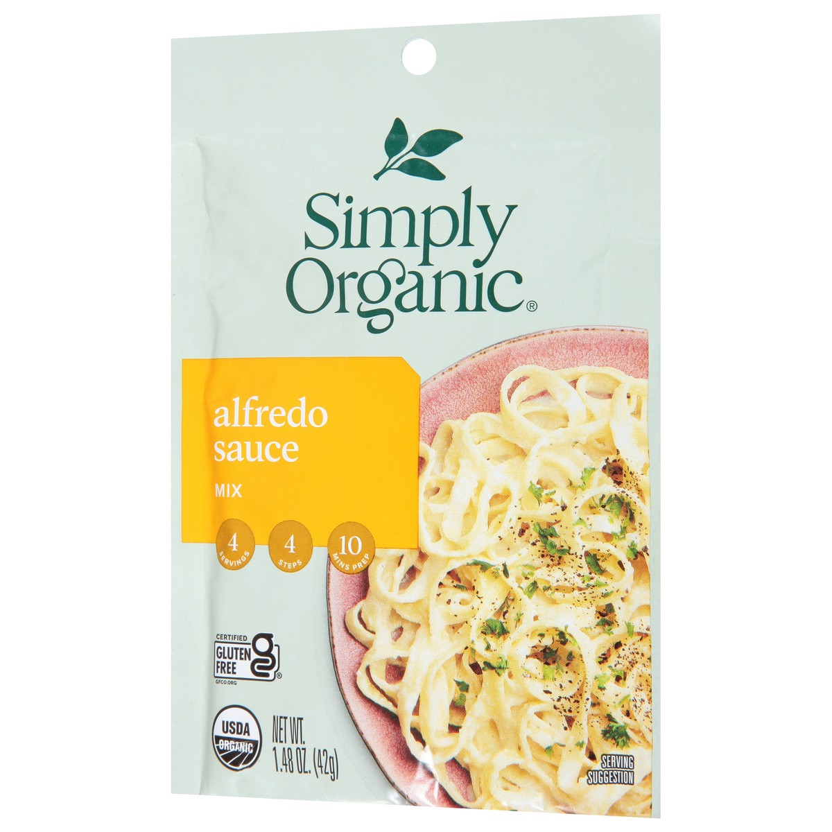 slide 8 of 9, Simply Organic Alfedo Sauce Mix 1.48 oz, 1.48 oz