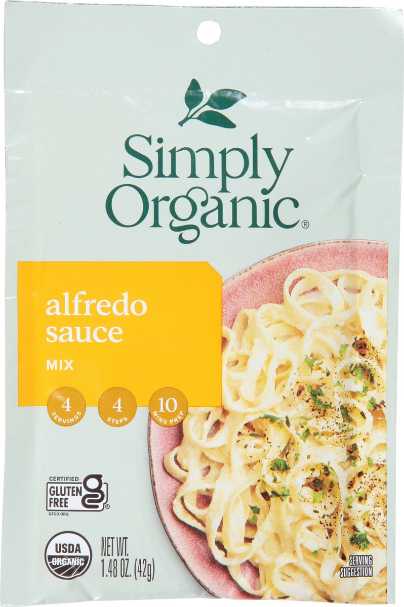 slide 4 of 9, Simply Organic Alfedo Sauce Mix 1.48 oz, 1.48 oz