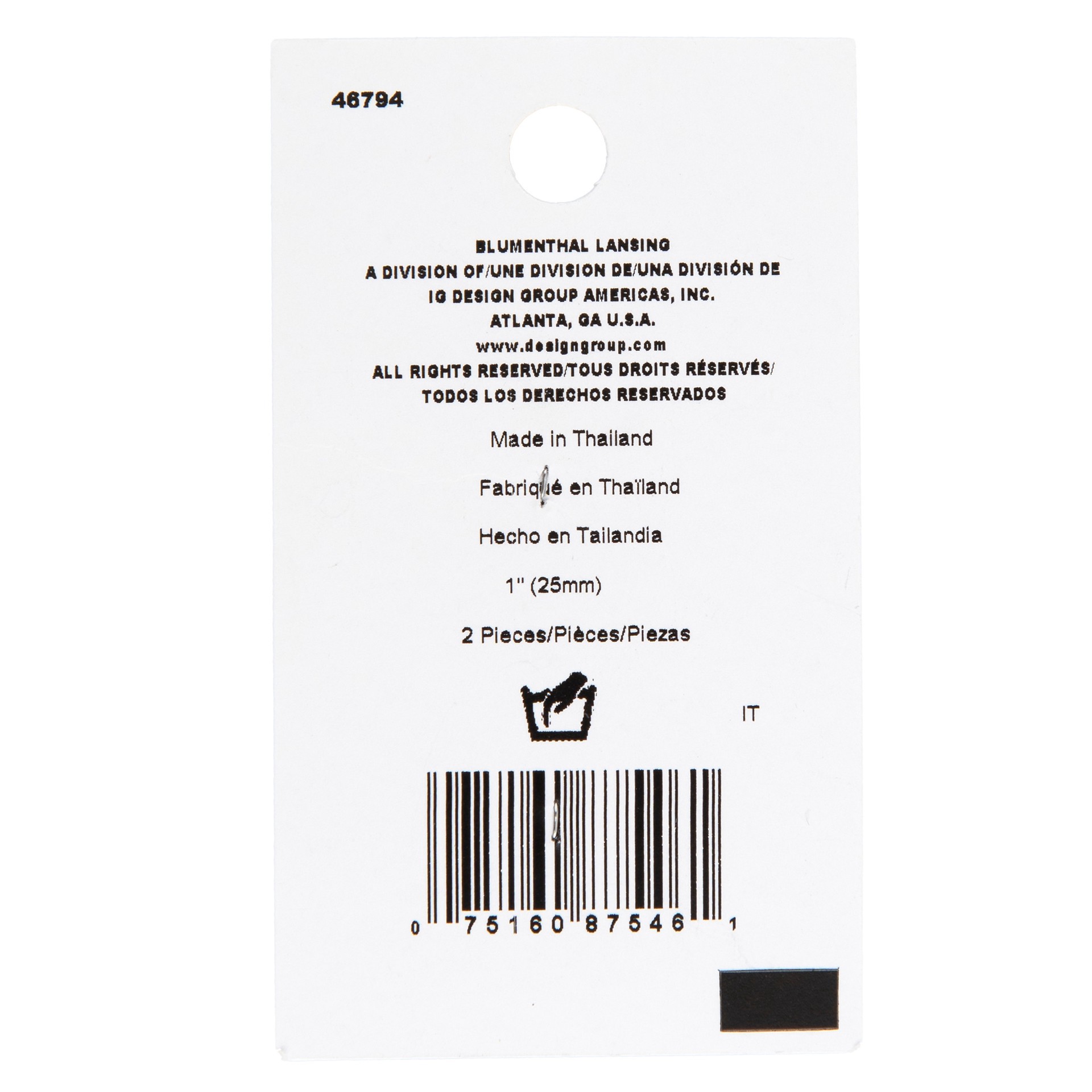 slide 2 of 3, Blumenthal Lansing Lamode 1" Natural Shell 2-Hole Buttons, 2ct., 2 ct