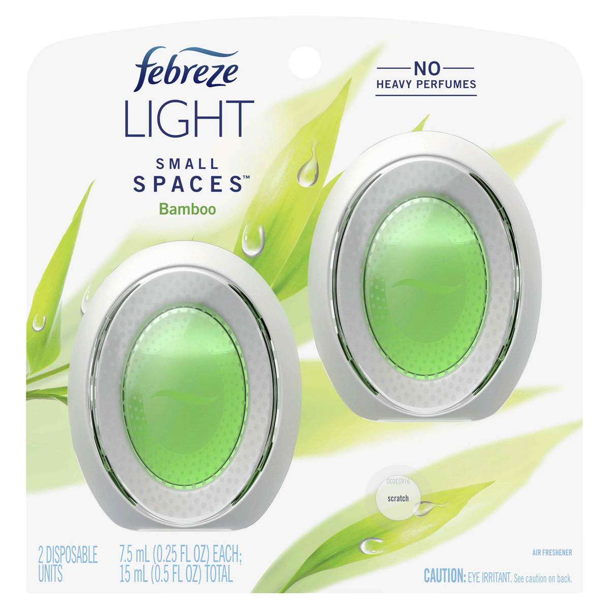 slide 1 of 1, Febreze Light Small Spaces Bamboo Air Freshener, 2 ct