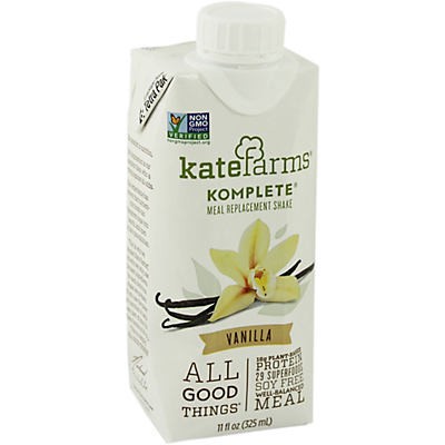 slide 1 of 4, Kate Farms Komplete Vanilla Organic Shake, 11 fl oz