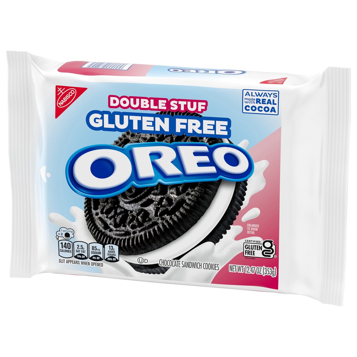 slide 4 of 4, Oreo Double Stuf Gluten Free Chocolate Sandwich Cookies - 12.47oz, 12.47 oz