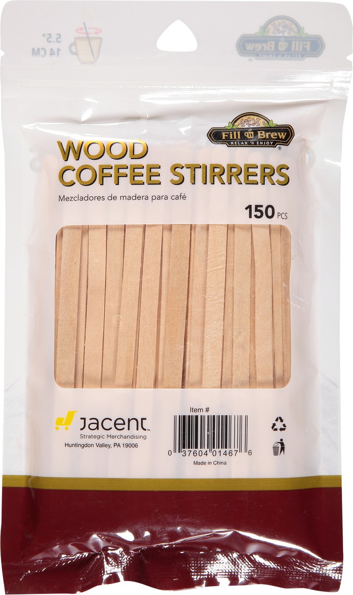 slide 4 of 12, Fill 'n Brew Wood Coffee Stirrers - 150 ct, 150 ct