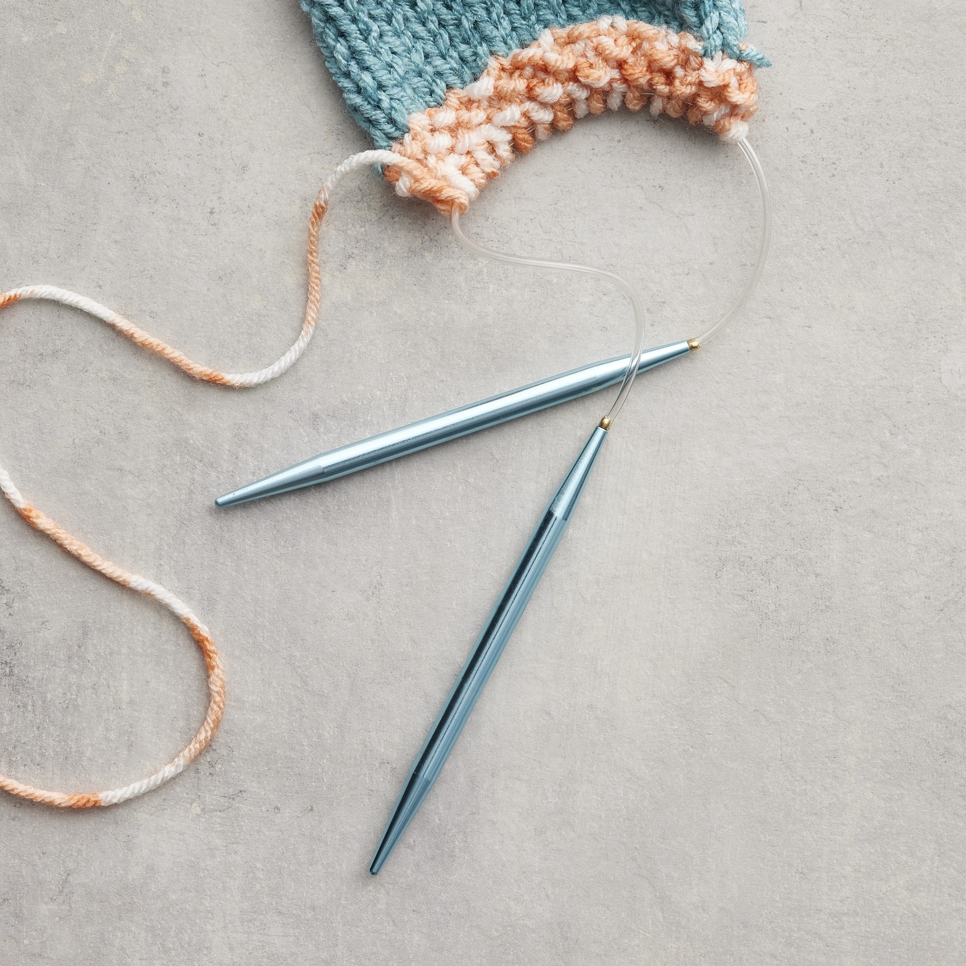 slide 3 of 3, 16" Circular Knitting Needles By Loops & Threads, 6 mm