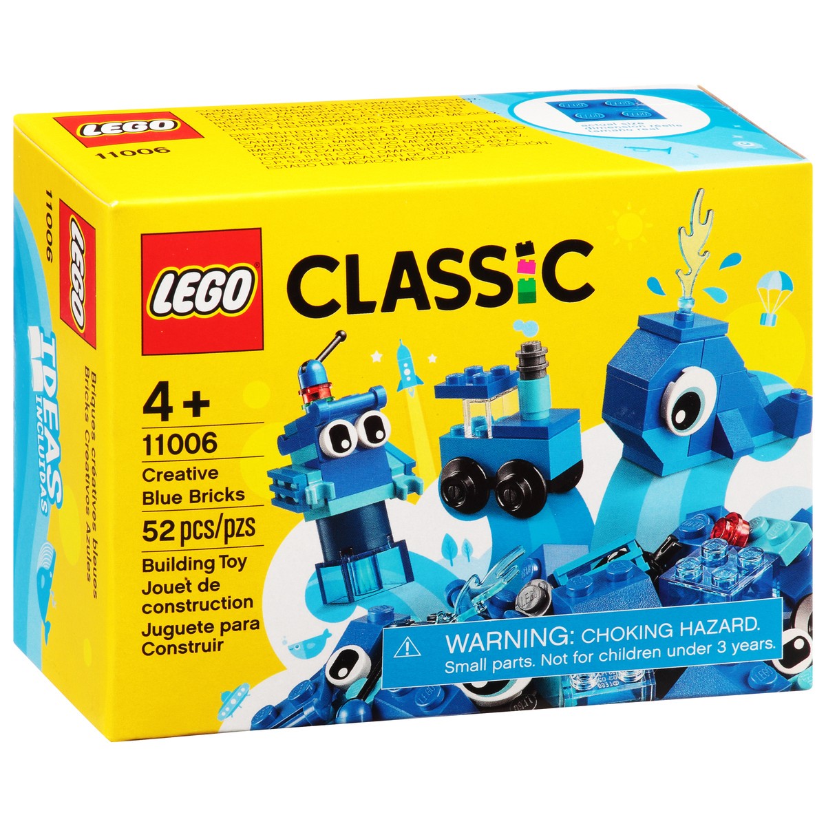 slide 2 of 9, LEGO Classic Creative Blue Bricks Building Toy 52 Pcs, 1 ct