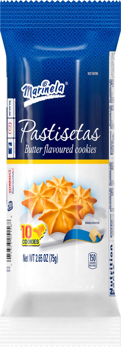 slide 1 of 1, Marinela Pastisetas Butter Flavoured Cookies 10 ea, 10 ct