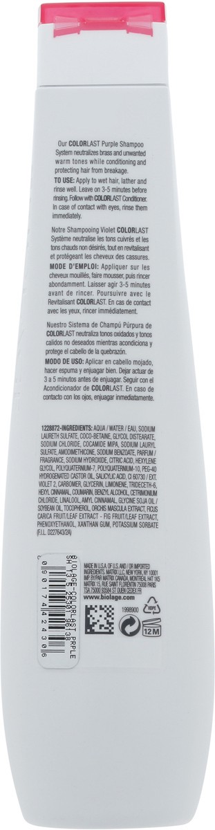 slide 10 of 13, Biolage Color Last Purple Fig + Orchid Shampoo 13.5 fl oz, 13.5 fl oz