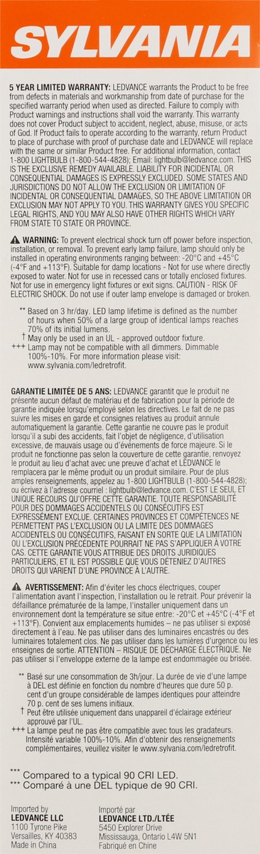 slide 7 of 11, Sylvania TruWave Technology 8 Watts Daylight LED Light Bulbs 4 ea, 4 ct