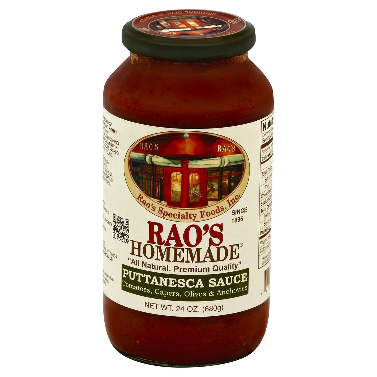 slide 2 of 2, Rao's Homemade Raos Puttanesca Spaghetti Sauce, 24 fl oz